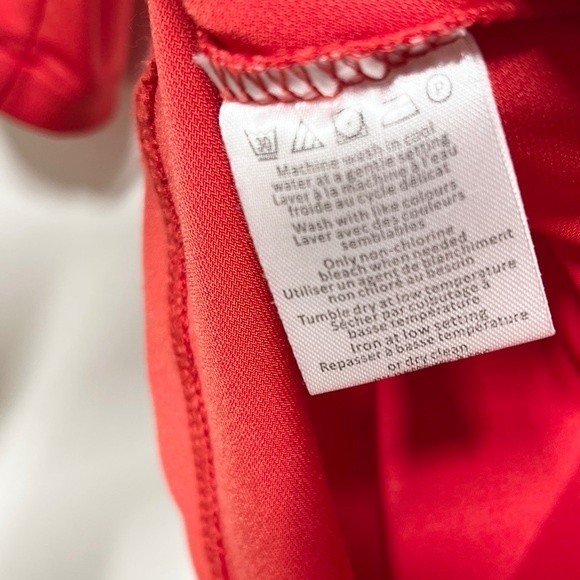 H by Halston Off the Shoulder Elastic Shoulder Top in Red S NWOT - Picture 3 of 8